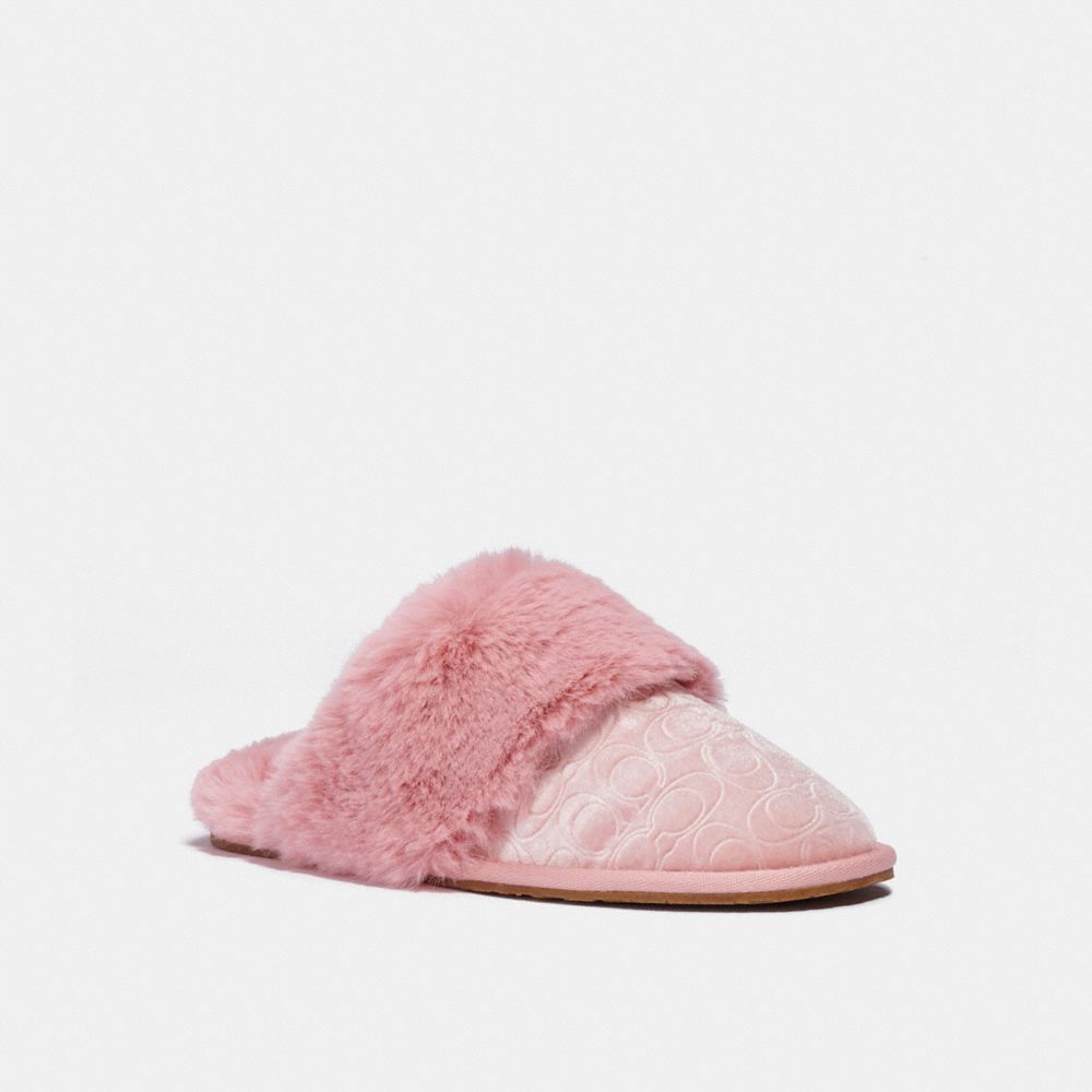 Coach slippers on sale online