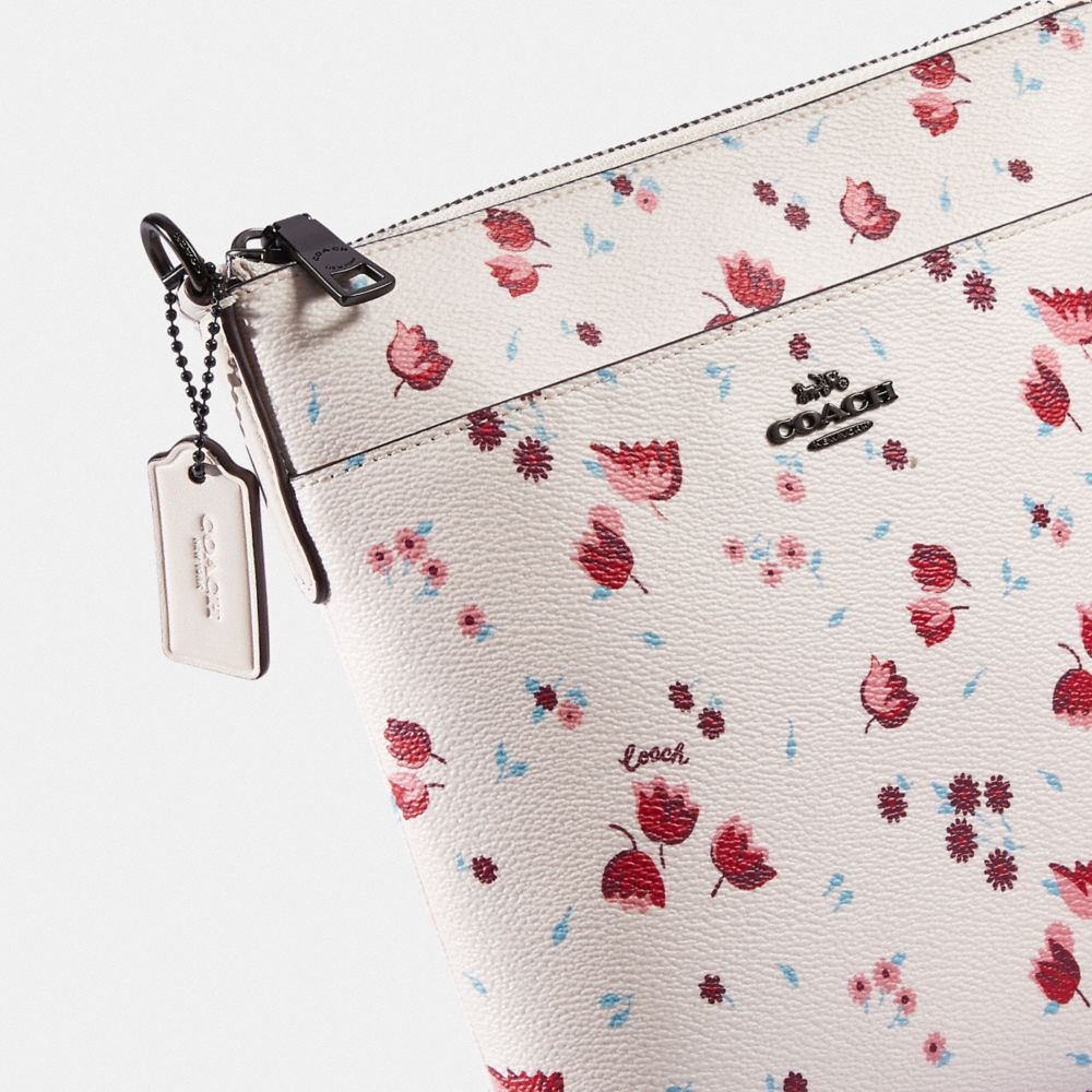 COACH Kitt Messenger Crossbody With Tulip Meadow Print