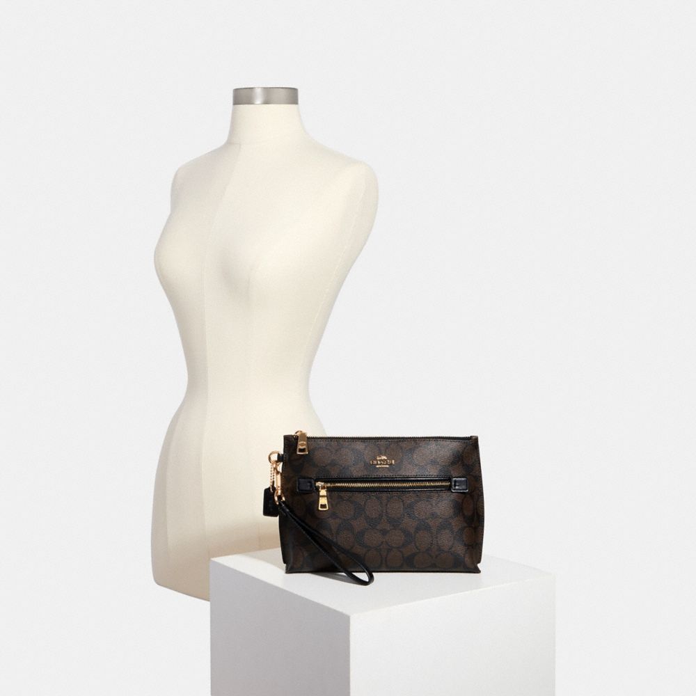 COACH®,Rowan Pouch In Signature Canvas,,Alternate View