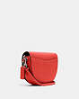 COACH®,ELLEN CROSSBODY,Pebbled Leather,Small,Silver/Tangerine,Angle View