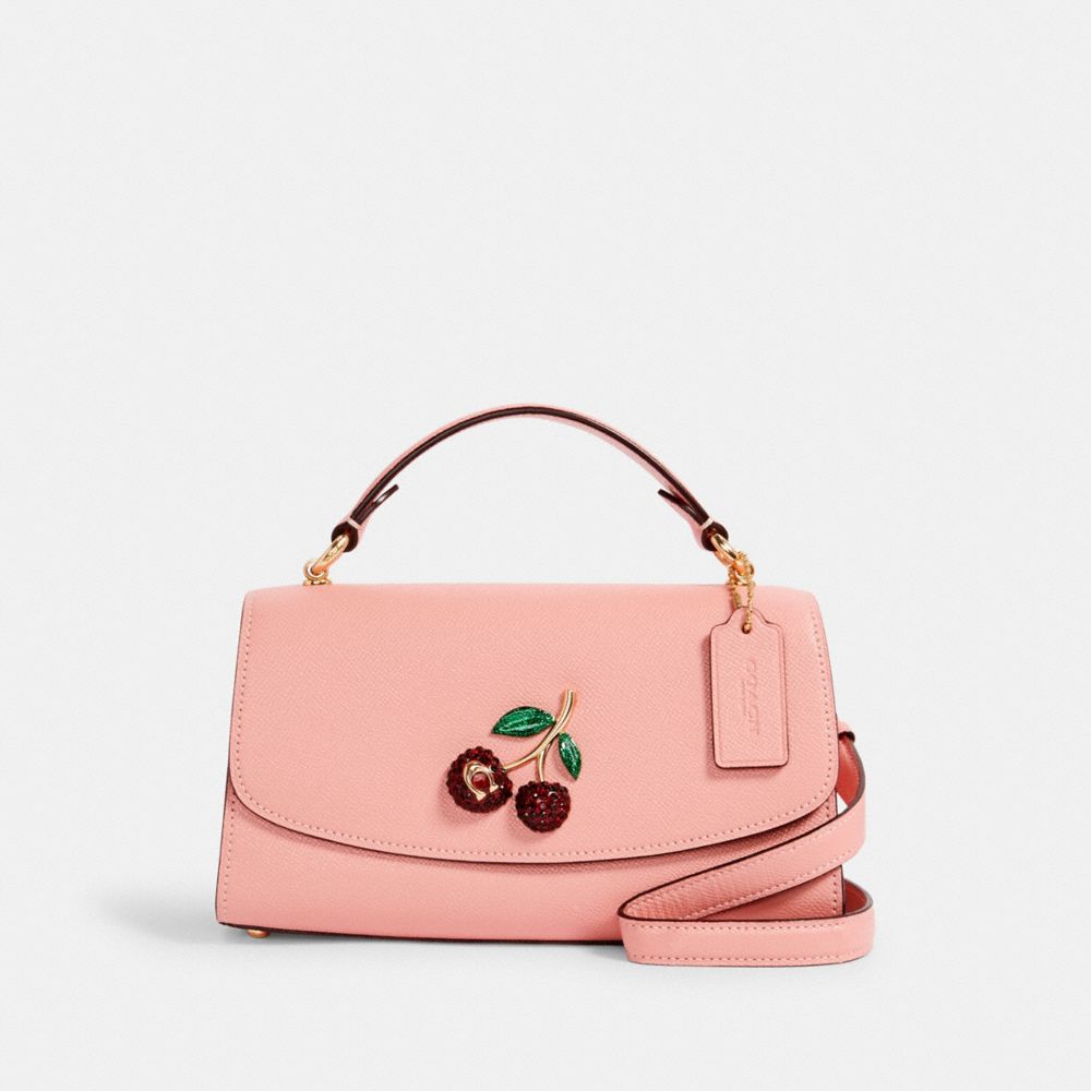 Coach pink butterfly leather crossbody – My Girlfriend's Wardrobe LLC