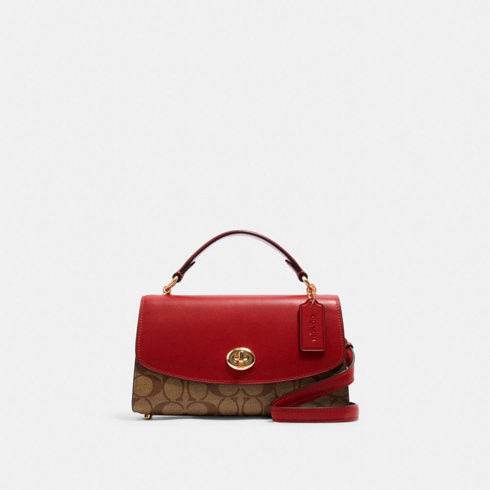 Coach tilly satchel 23 in signature canvas sale