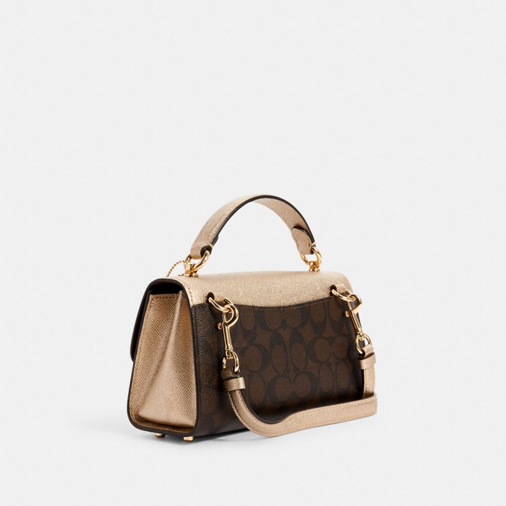 Coach+692+Signature+Snake+Leather+Mix+Tilly+Satchel+Crossbody+Wi%2F+Rivets+%2Fnew  for sale online