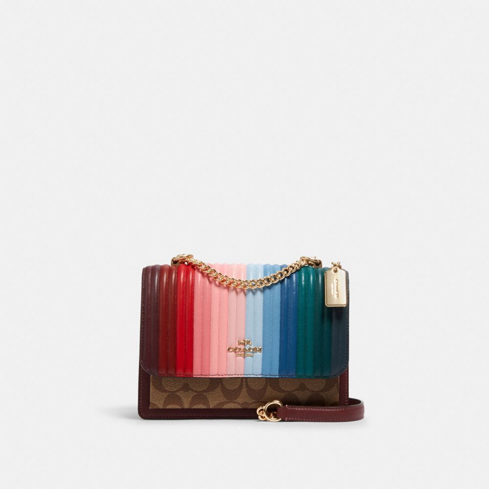 COACH Outlet Klare Crossbody Bag With Rainbow Linear Quilting