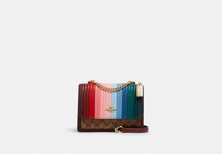 Klare Crossbody With Rainbow Linear Quilting