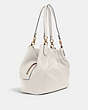 COACH®,MAYA SHOULDER BAG,Leather,Large,Gold/Chalk,Angle View
