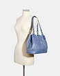 COACH®,MAYA SHOULDER BAG,Leather,Large,Silver/PERIWINKLE,Alternate View