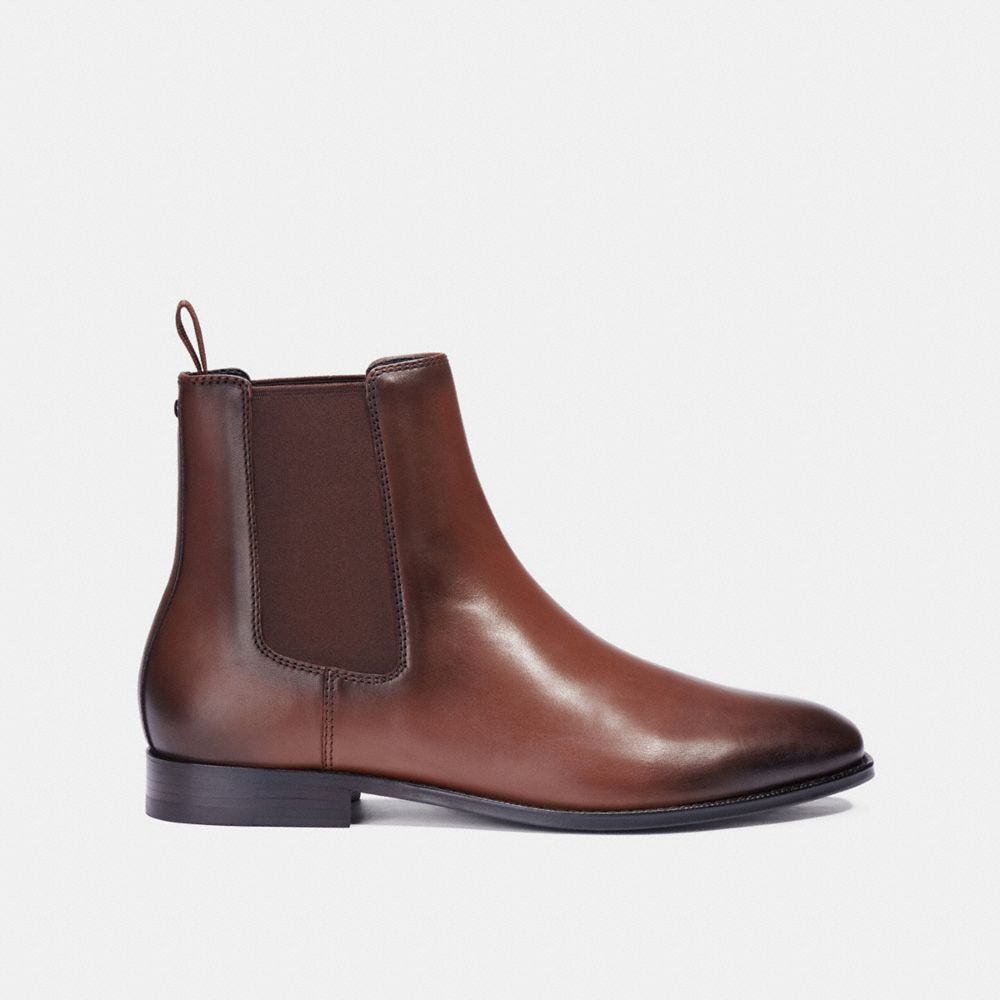 COACH®,METROPOLITAN CHELSEA BOOT,Saddle,Angle View