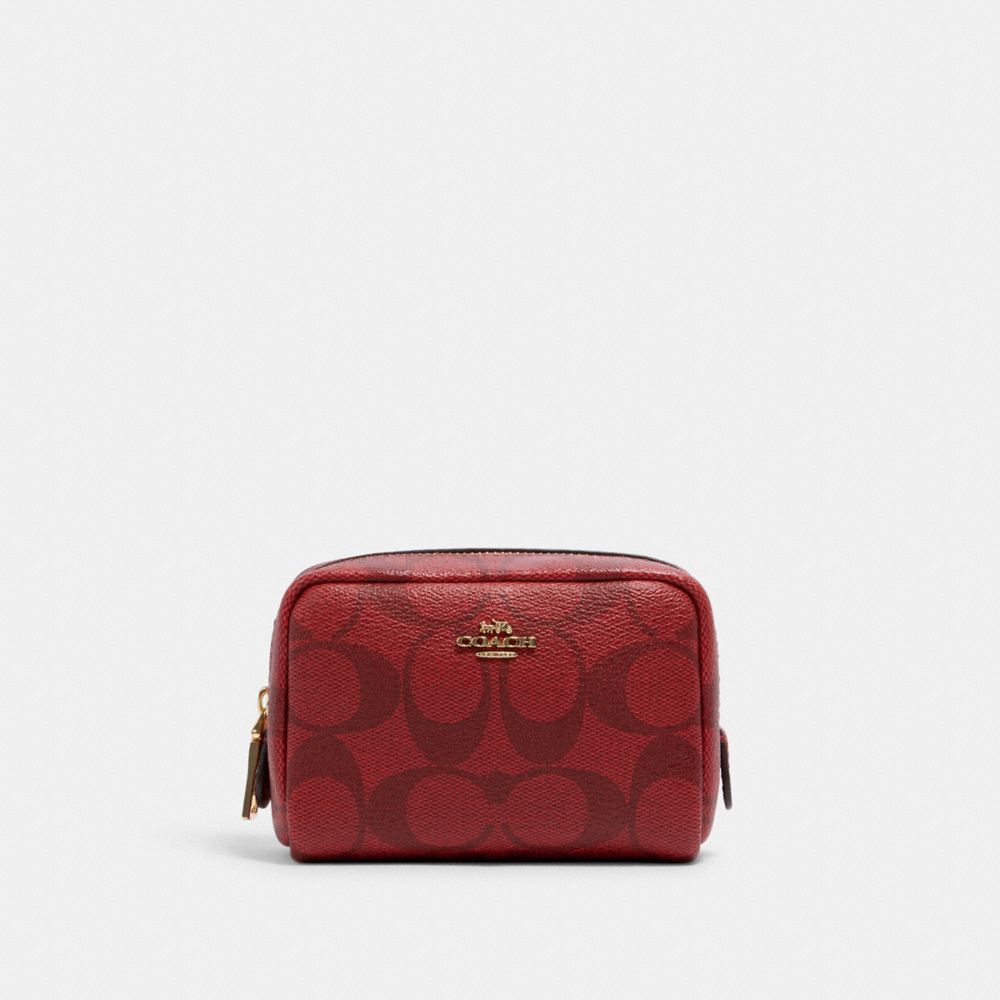 COACH® Outlet | Mini Boxy Cosmetic Case In Signature Canvas