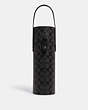 COACH®,WINE CARRIER IN SIGNATURE CANVAS,pvc,Medium,Gunmetal/Charcoal,Front View
