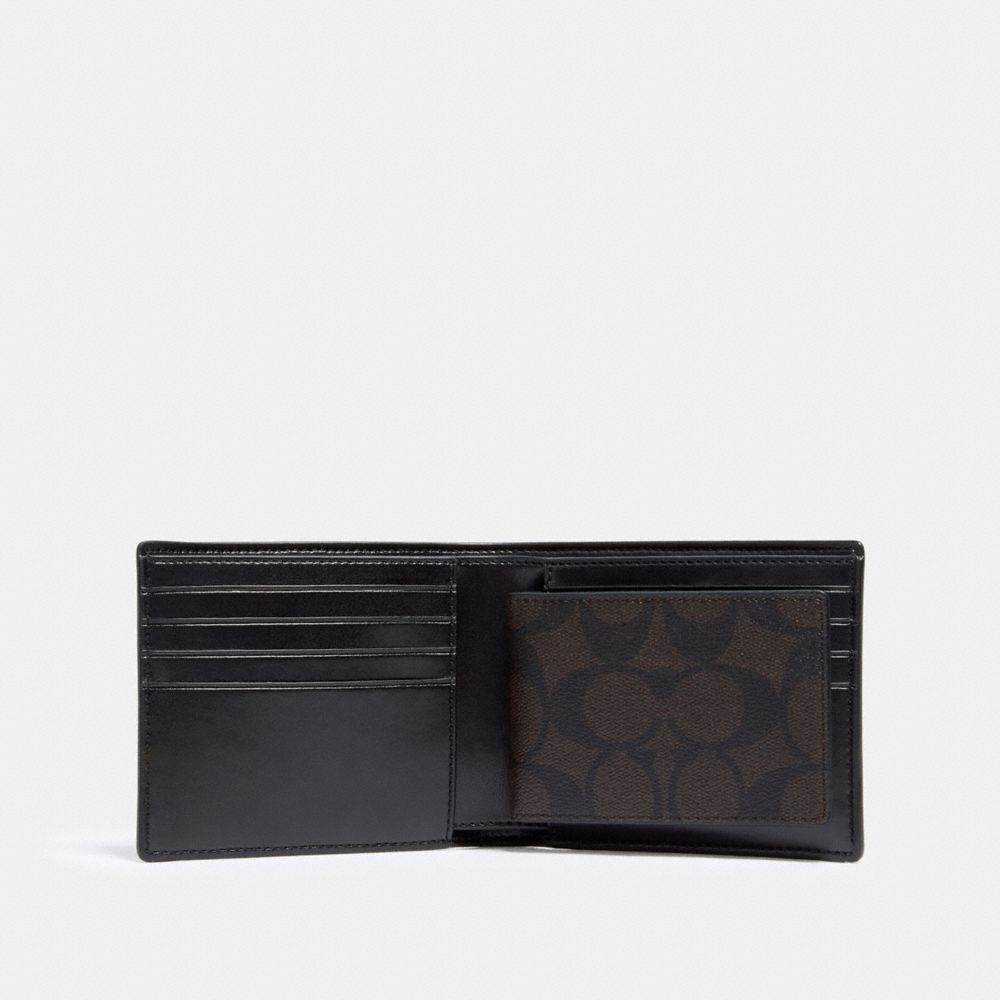Boxed 3 In 1 Wallet Gift Set In Signature Canvas