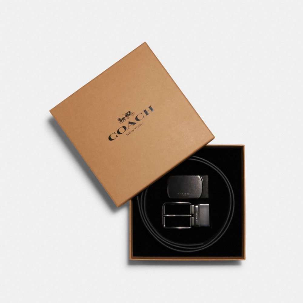 Boxed Signature And Harness Buckle Cut To Size Reversible Belt, 38 Mm