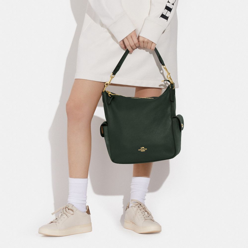 Pennie Shoulder Bag In Signature Canvas Khaki Saddle – MUMUBRANDEDBAG