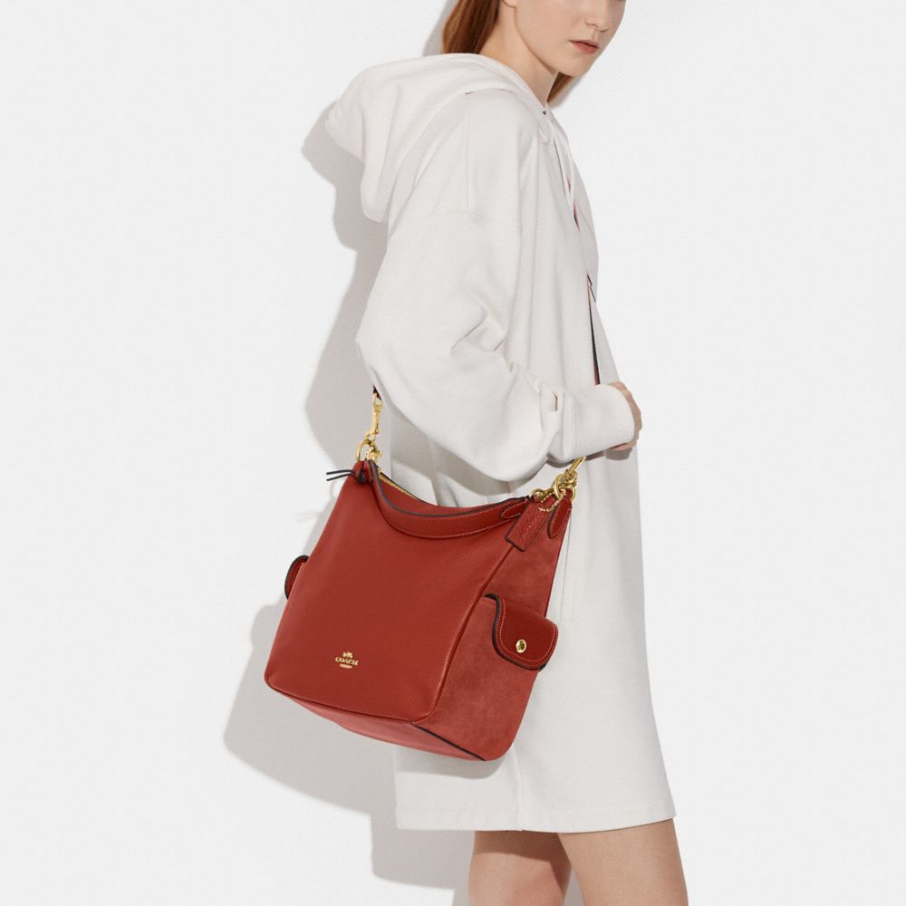 COACH Pennie Shoulder Bag - Gold/Cherry – Trend4friends