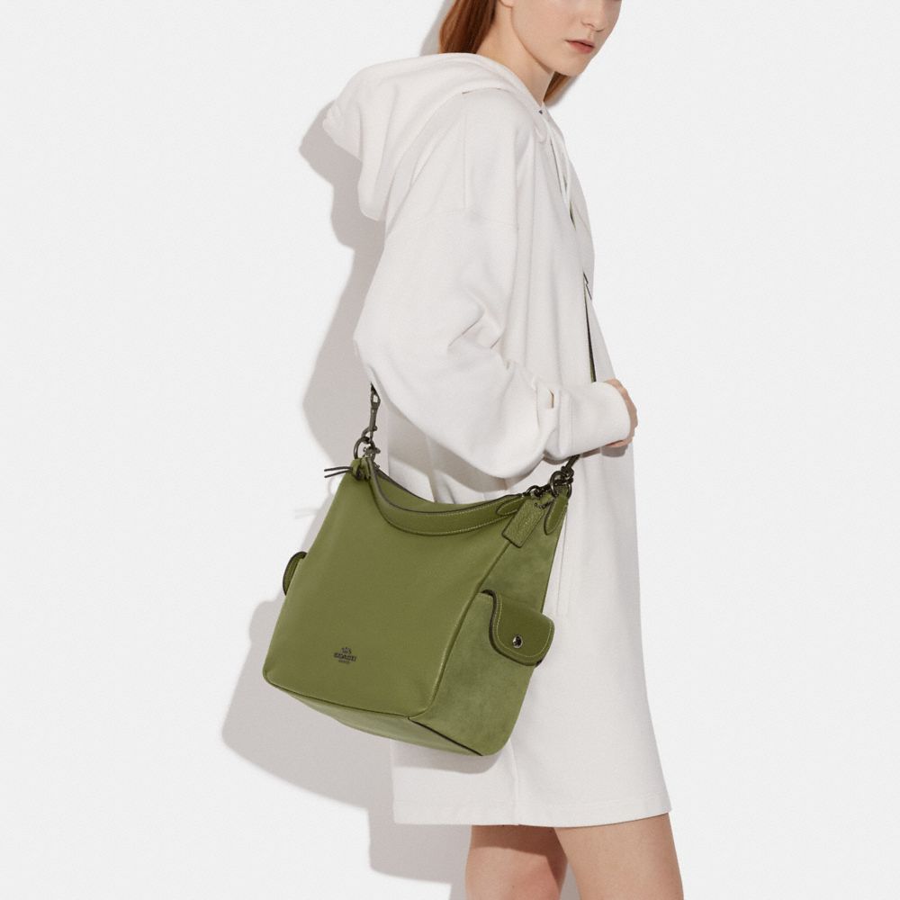 Pennie Shoulder Bag style# C1522 Sv/Heather Grey – SoleNVE