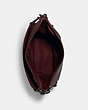 COACH®,PENNIE SHOULDER BAG,Leather,Large,QB/Dark Burgundy,Inside View,Top View