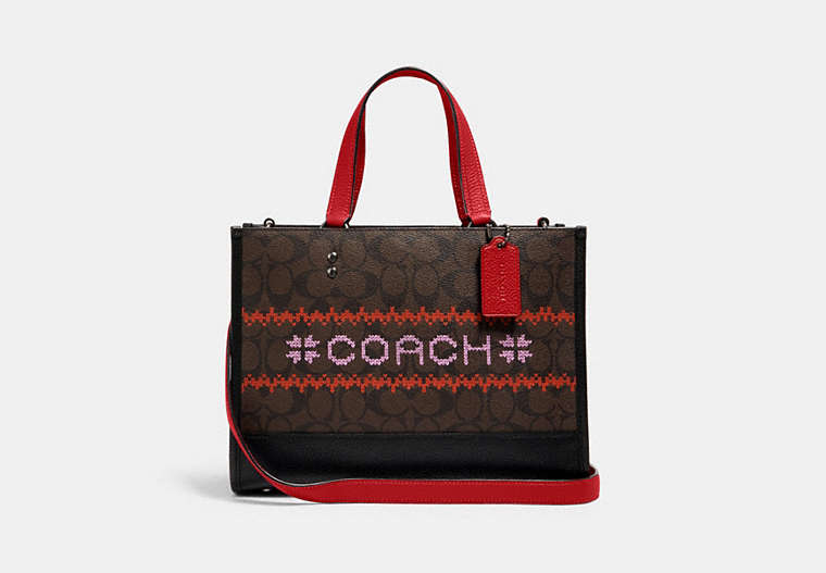 Dempsey Carryall In Signature Canvas With Fair Isle Graphic
