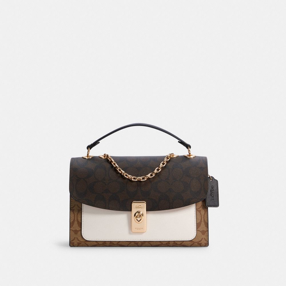 COACH Official Site Official page  LANA SHOULDER BAG 23 IN SIGNATURE  JACQUARD