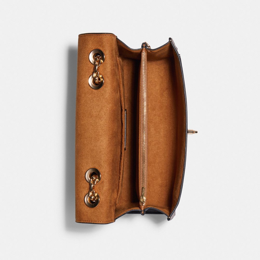 COACH®,Lane Shoulder Bag In Blocked Signature Canvas,,Inside View,Top View