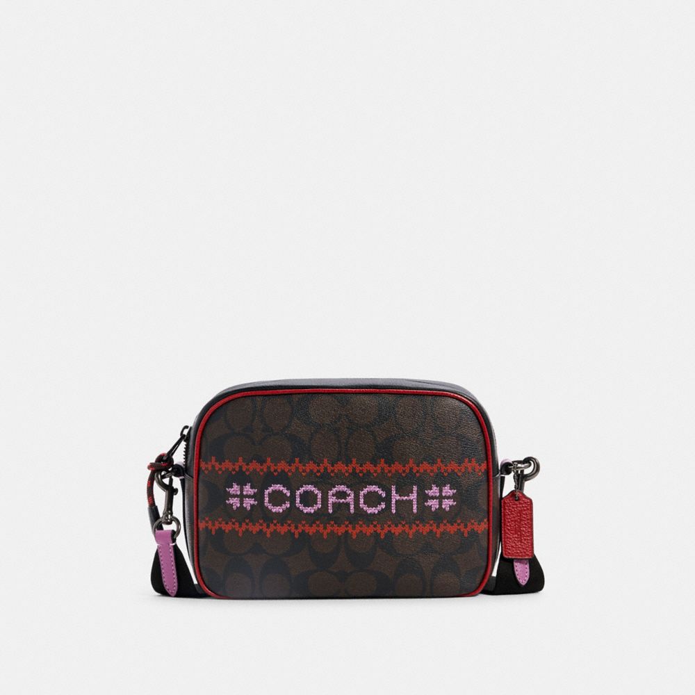 Sac pour appareil-photo Dempsey en toile Signature avec motif Fair Isle