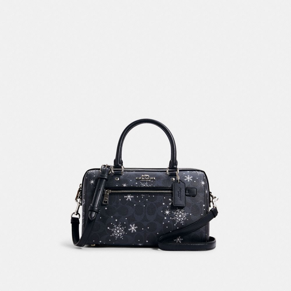 Coach snowflake satchel sale