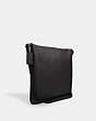 COACH®,ROWAN FILE BAG,Leather,Medium,Everyday,Gold/Black,Angle View