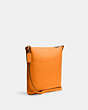 COACH®,ROWAN FILE BAG,Leather,Medium,Everyday,Silver/Bright Mandarin,Angle View