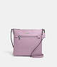 COACH®,ROWAN FILE BAG,Leather,Medium,Everyday,Silver/Ice Purple,Front View