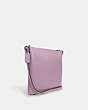 COACH®,ROWAN FILE BAG,Leather,Medium,Everyday,Silver/Ice Purple,Angle View
