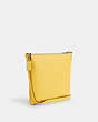 COACH®,ROWAN FILE BAG,Leather,Medium,Everyday,Silver/Retro Yellow,Angle View
