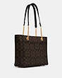 COACH®,MARLIE TOTE IN SIGNATURE CANVAS,pvc,Large,Gold/Brown Black,Angle View