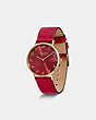 COACH®,PERRY WATCH, 36MM,Red.,Angle View
