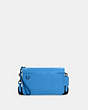 COACH®,HERITAGE CONVERTIBLE CROSSBODY,Leather,Mini,Gunmetal/Racer Blue,Front View