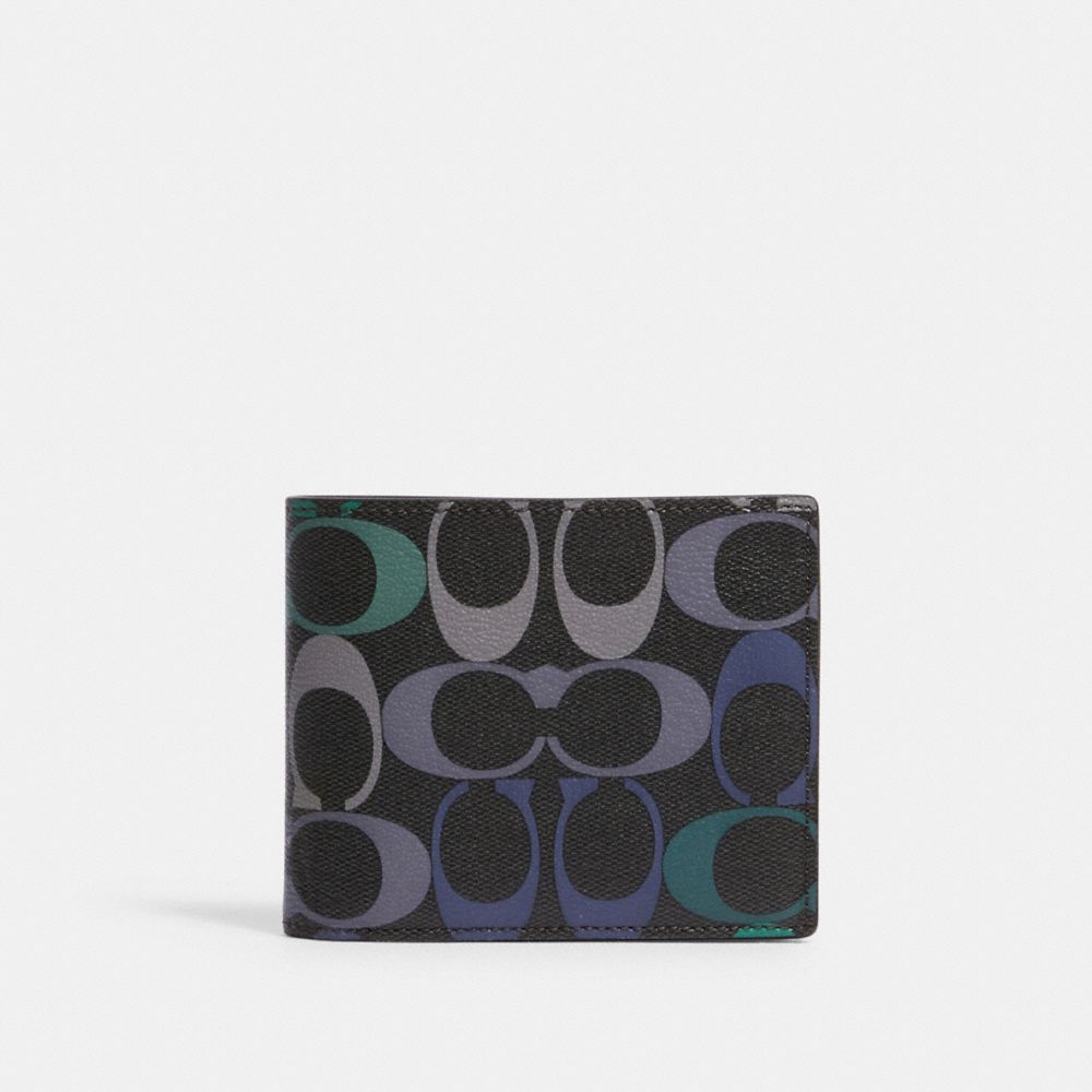 3 In 1 Wallet In Rainbow Signature Canvas