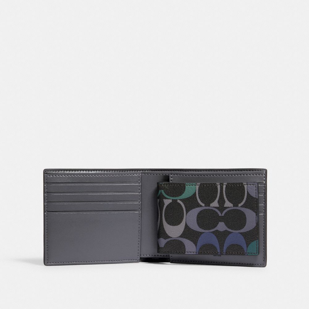 Portefeuille 3 en 1 en toile Signature Arc-en-ciel