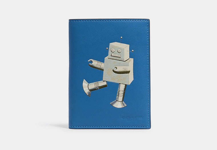 Passport Case In Signature Canvas With Robot