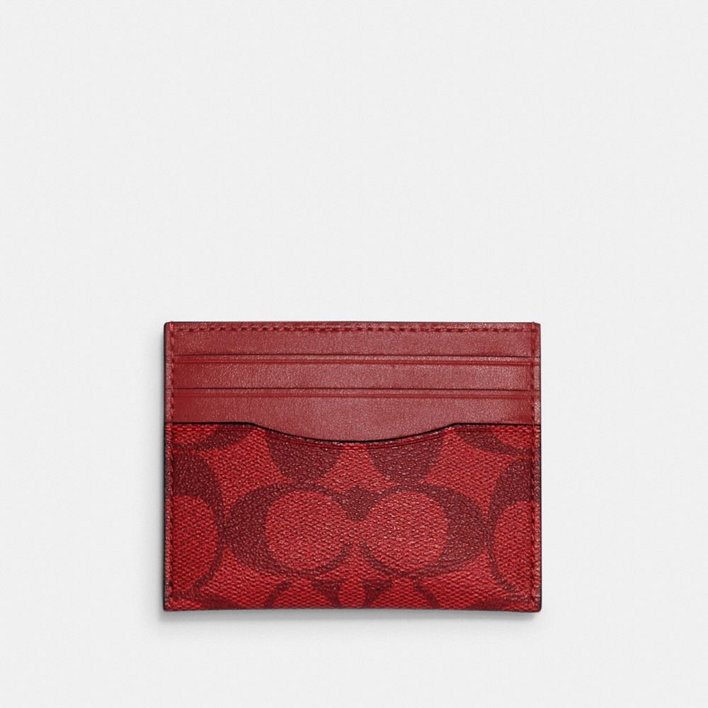 Slim Card Case In Signature Canvas