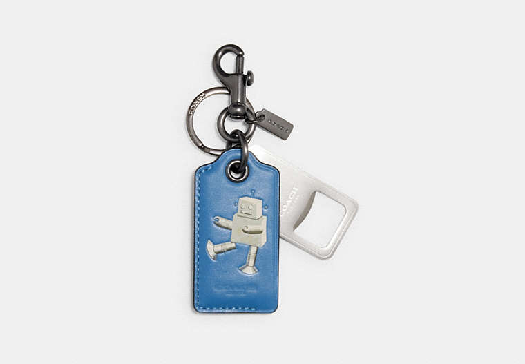 Bottle Opener Key Fob In Signature Canvas Robot