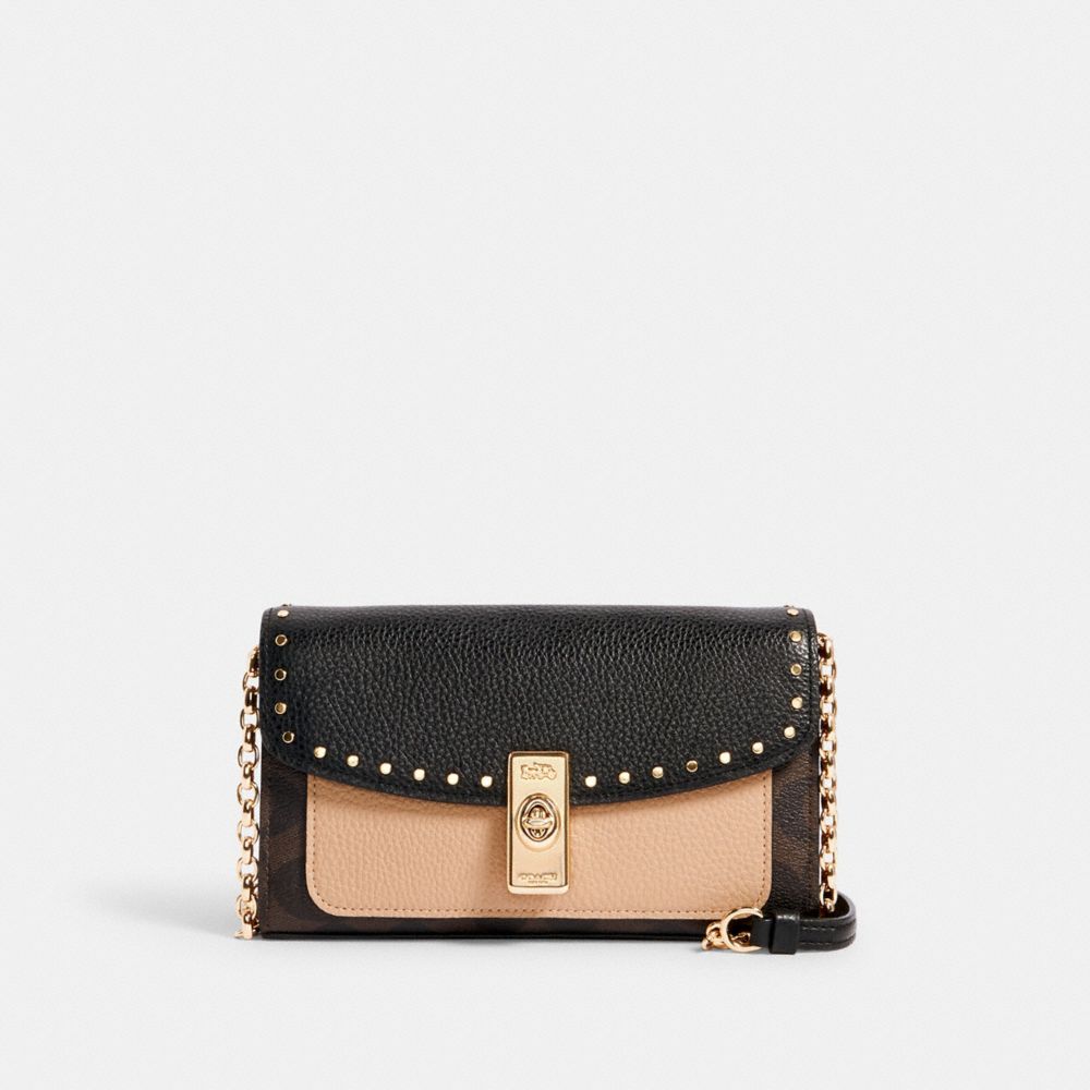 COACH OUTLET® | Lane Crossbody In Signature Canvas With Rivets