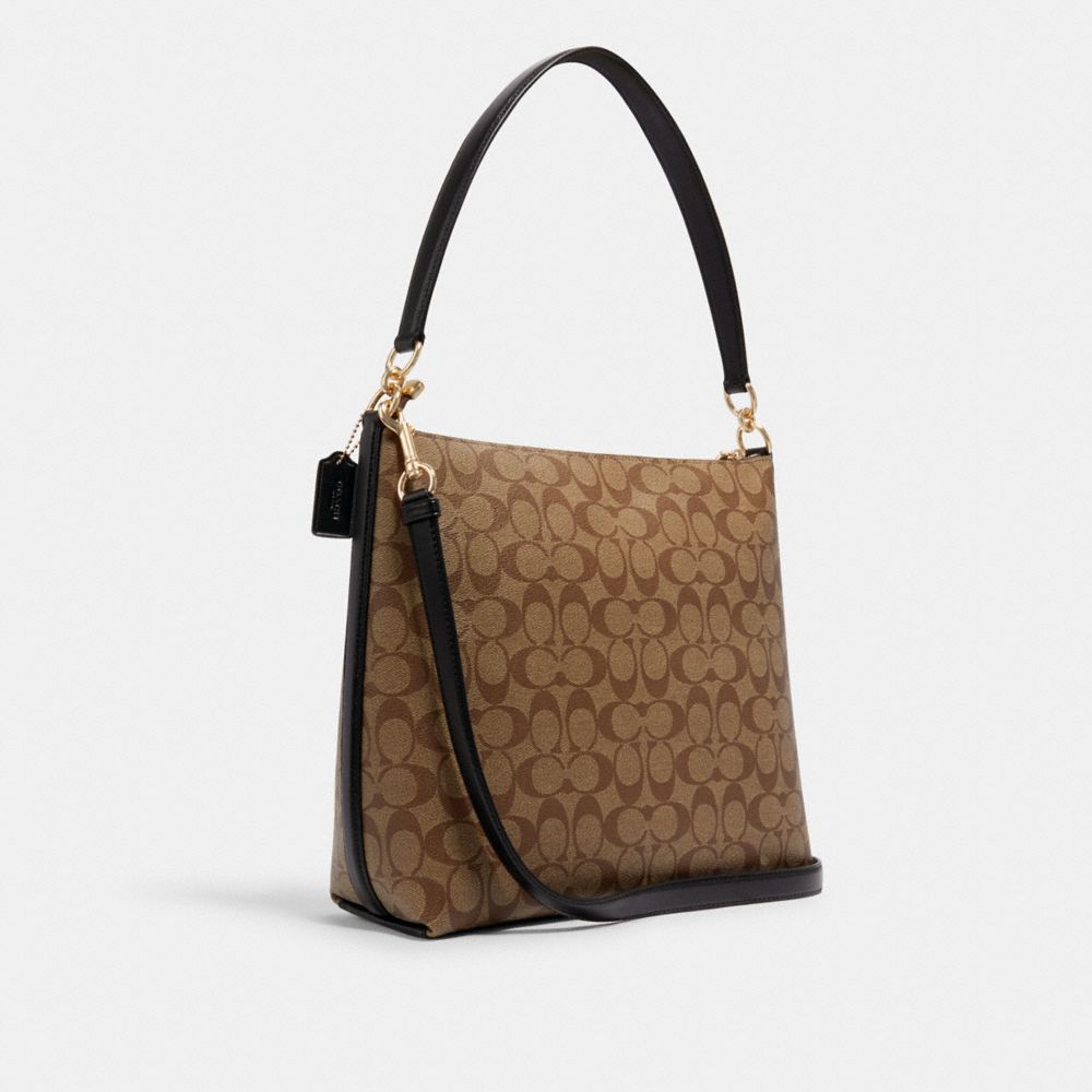 COACH Outlet Marlon Hobo In Blocked Signature Canvas