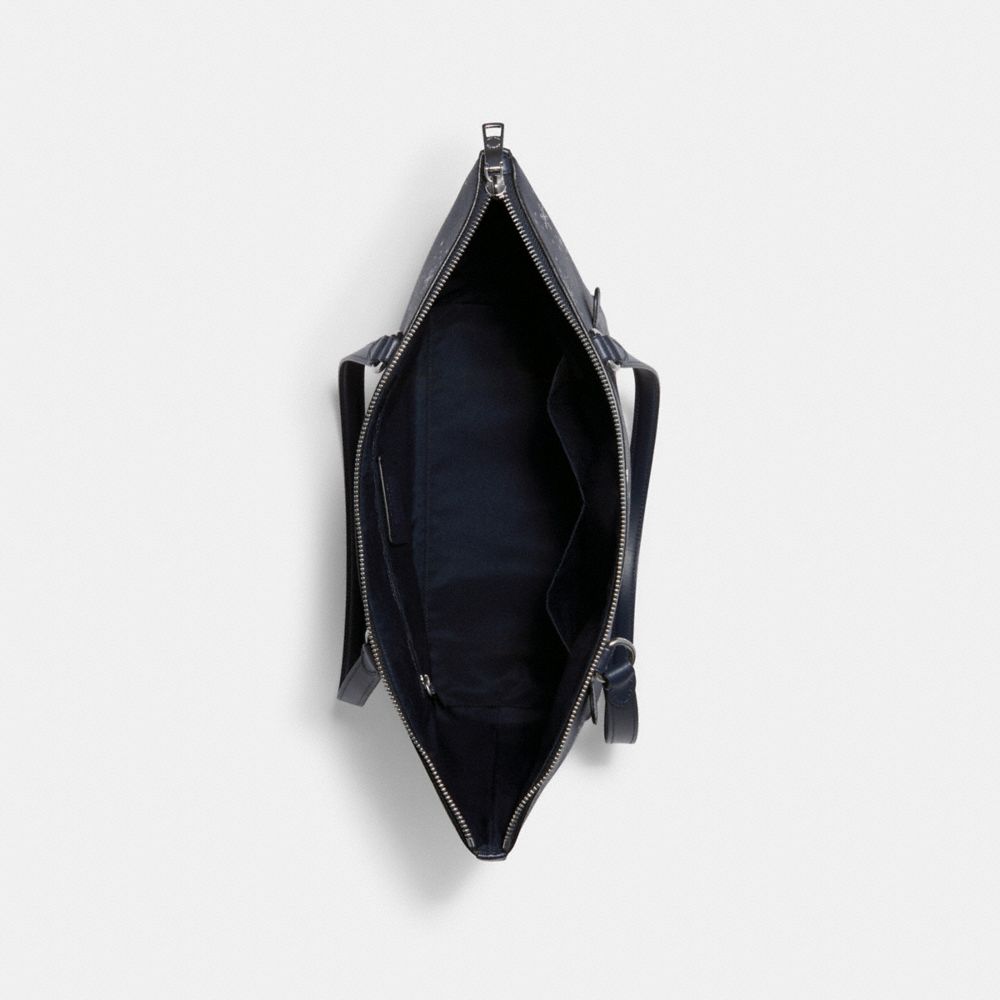 Gallery Tote In Signature Canvas With Snowflake Print