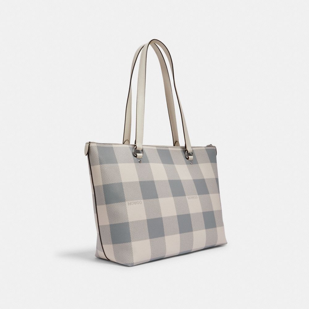 Coach hot sale checkered tote