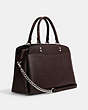 COACH®,LILLE CARRYALL,Large,Silver/Oxblood 1,Angle View