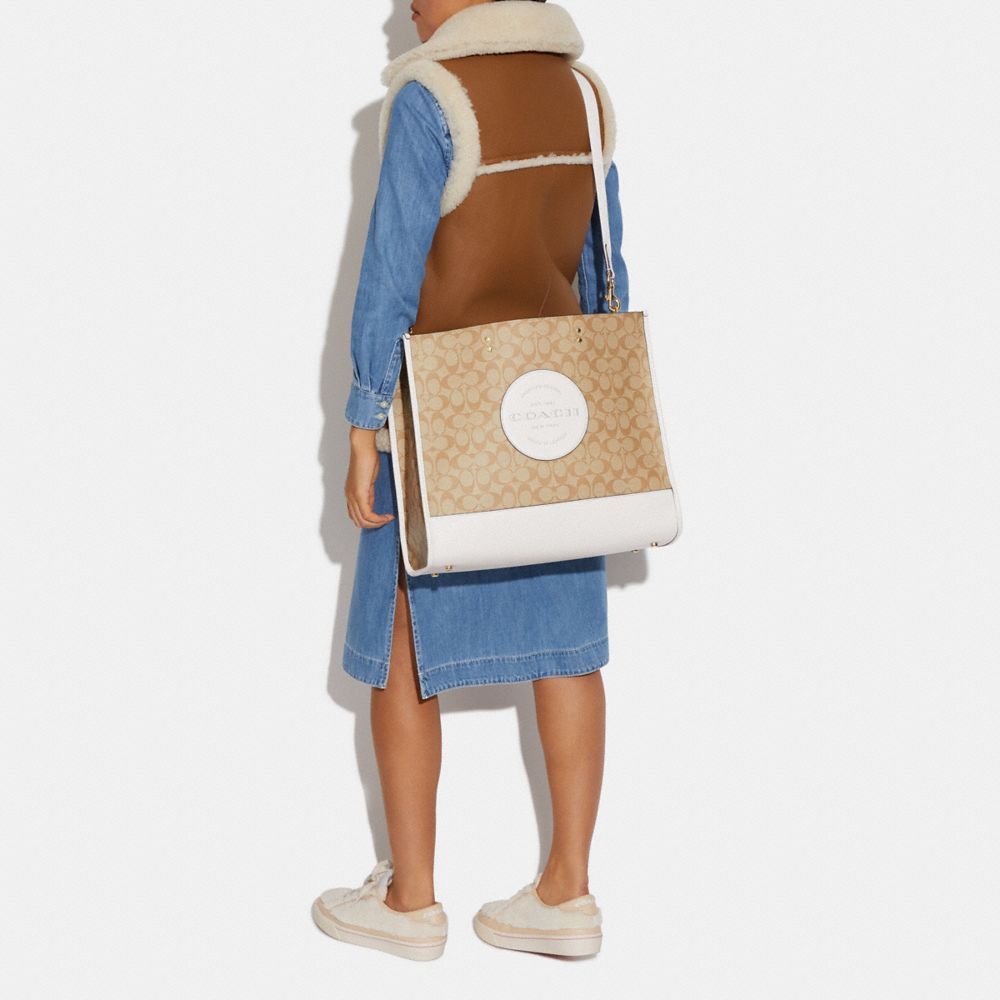 COACH®: Disney X Coach Field Tote 40 In Signature Textile Jacquard