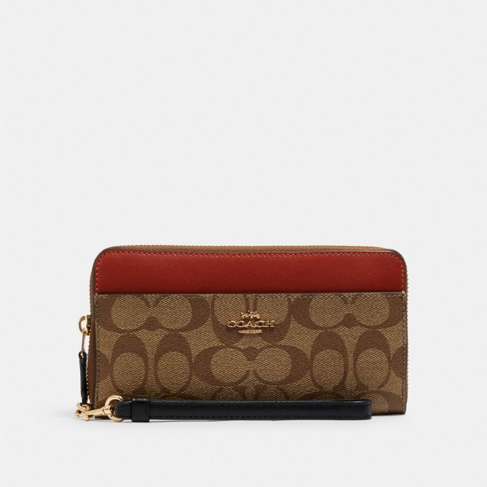 Coach outlet accordion zip wallet new arrivals