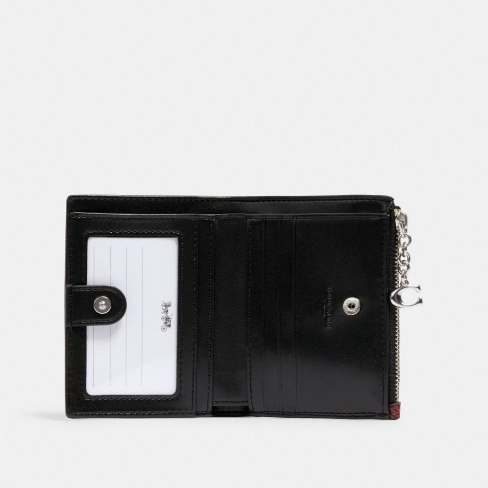 Snap Card Case With Buffalo Plaid Print