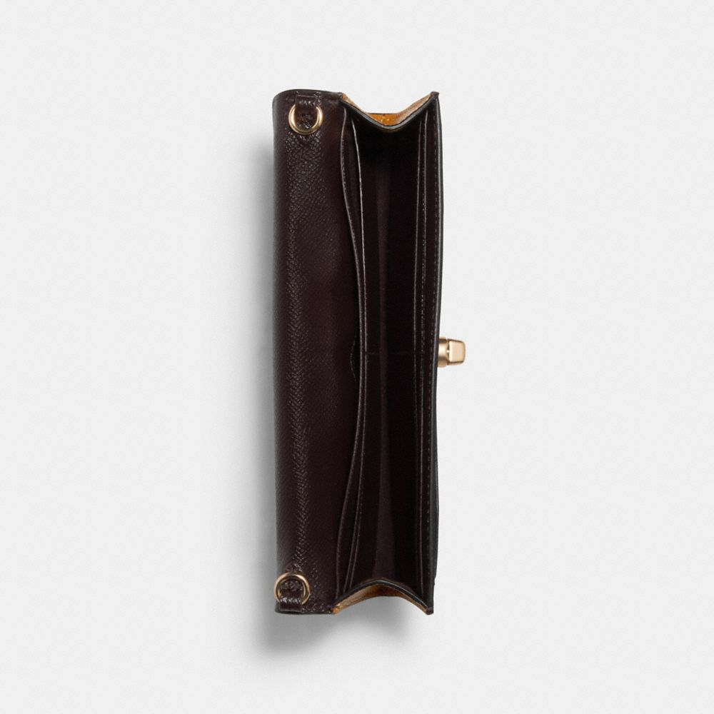 Slim Envelope Wallet With Chain In Colorblock