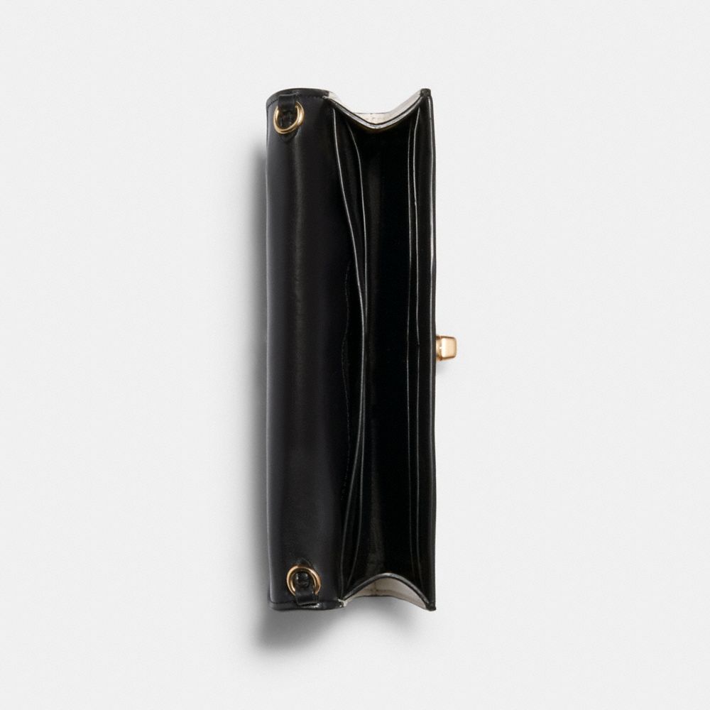 COACH®  Envelope Chain Wallet In Colorblock Signature Canvas