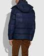 COACH®,REVERSIBLE PUFFER JACKET,Polyester,Navy Multi,Scale View