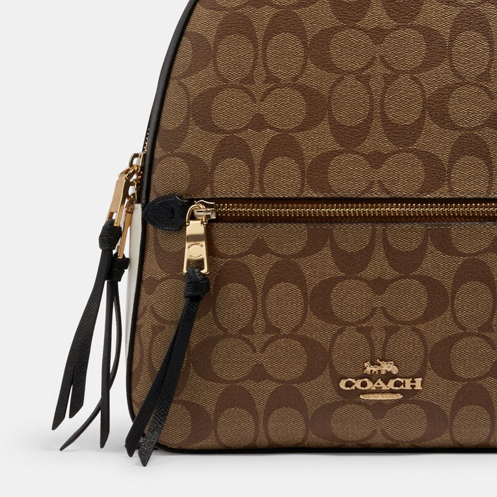 COACH® Outlet | Jordyn Backpack In Blocked Signature Canvas